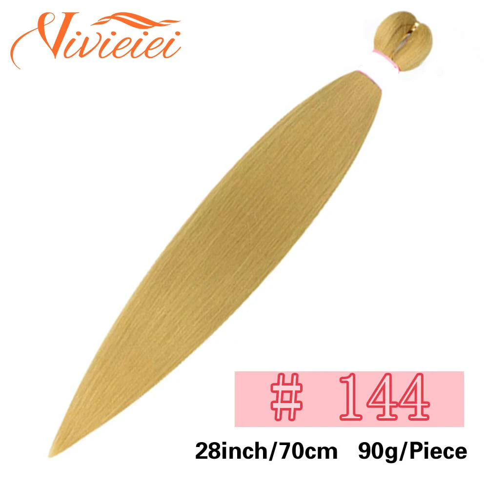 Synthetic Jumbo Braids Hair Extensions 28 Inch Braiding Hair Pre Stretched Orange Green White Blue Red Pink Purple Braids Viralgem Store