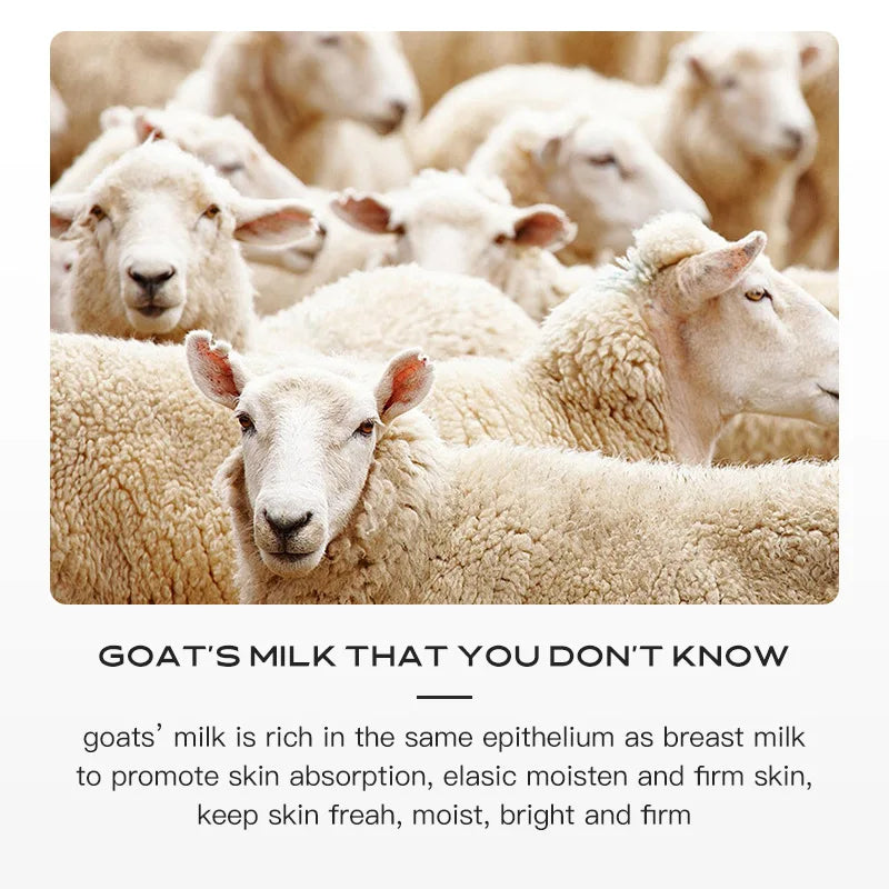 250ml Goat Milk Shower Gel Body Cleanser Remove Body Date Skin Nourishes and Balance The Skin Moisturizes and Lighting