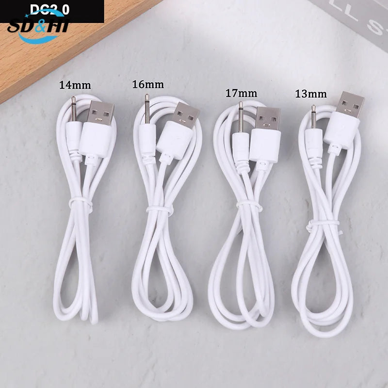 1pcs USB DC 2.5 Vibrator Charger Cable Audio Power Cord For Rechargeable Vibrators Massagers Accessories USB Power Supply Viralgem Store