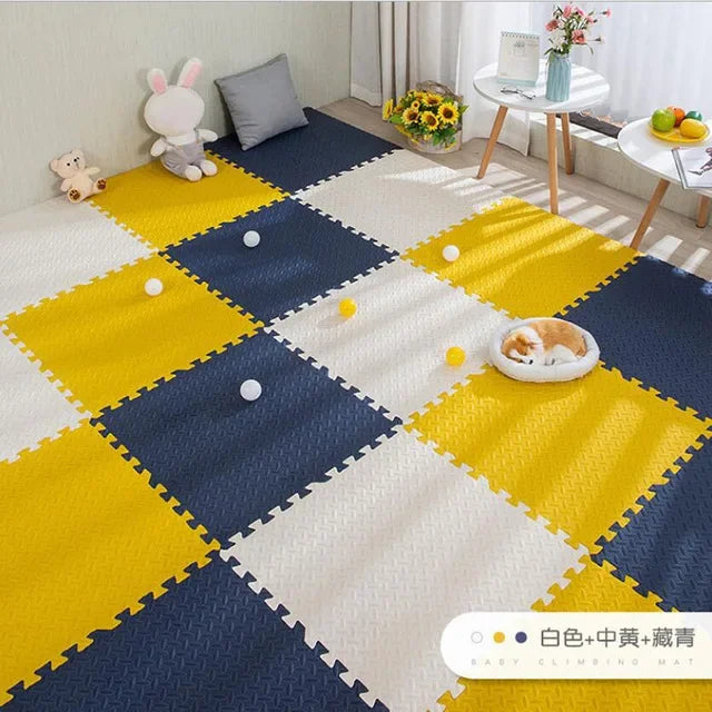 16pcs Foam Baby Play Mat Puzzle Mat Kids Interlocking Exercise Tiles Rugs Puzzle Floor Tiles Toy Carpet Soft Carpet 30*30*1cm Viralgem Store