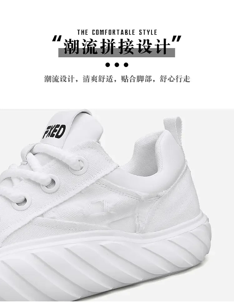 2023 Fashion Breathable Mens Thick Bottom Skate Shoes Outdoor Student Sneakers Sport Running Heighten Trend Comfortable Designer