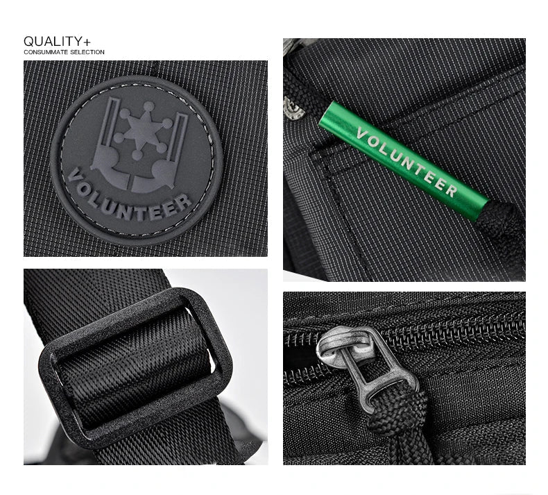 VOLUNTEER Crossbody Bags for Men Fashion Waterproof Phone Oxford Cloth Casual Small Messenger Men's Shoulder Sling Bag 1652-11 Viralgem Store