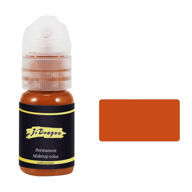 15ml Tattoo ink Pigment Color Paint Set Mix Permanent Makeup Microblading Eyebrow Lip Eyeliner SMP Beauty PMU Body Art Supplies