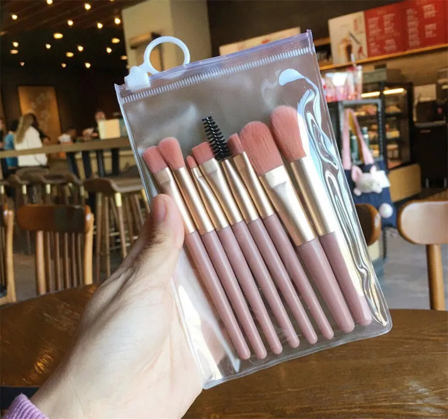 13/8PCS Makeup Brushes Pro Green Brush Set Powder Eyeshadow Blending Eyeliner Eyelash Eyebrow Make Up Beauty Cosmestic Brushes Viralgem Store