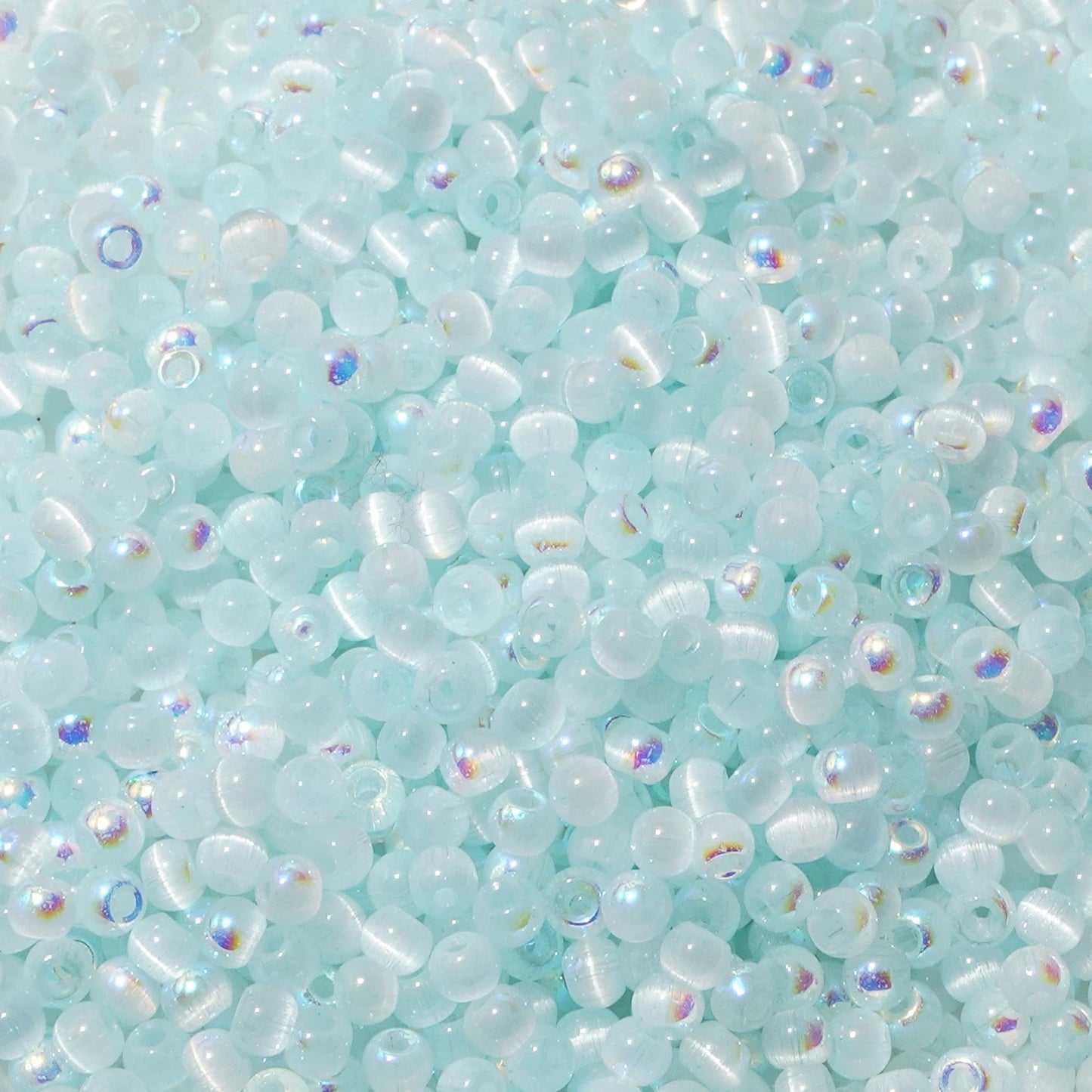 150 Cat Eye Glass Beads 4mm In Various Colors (blue, pink, yellow, green) For DIY Jewelry Making, Necklace Handicrafts, Bead Emb