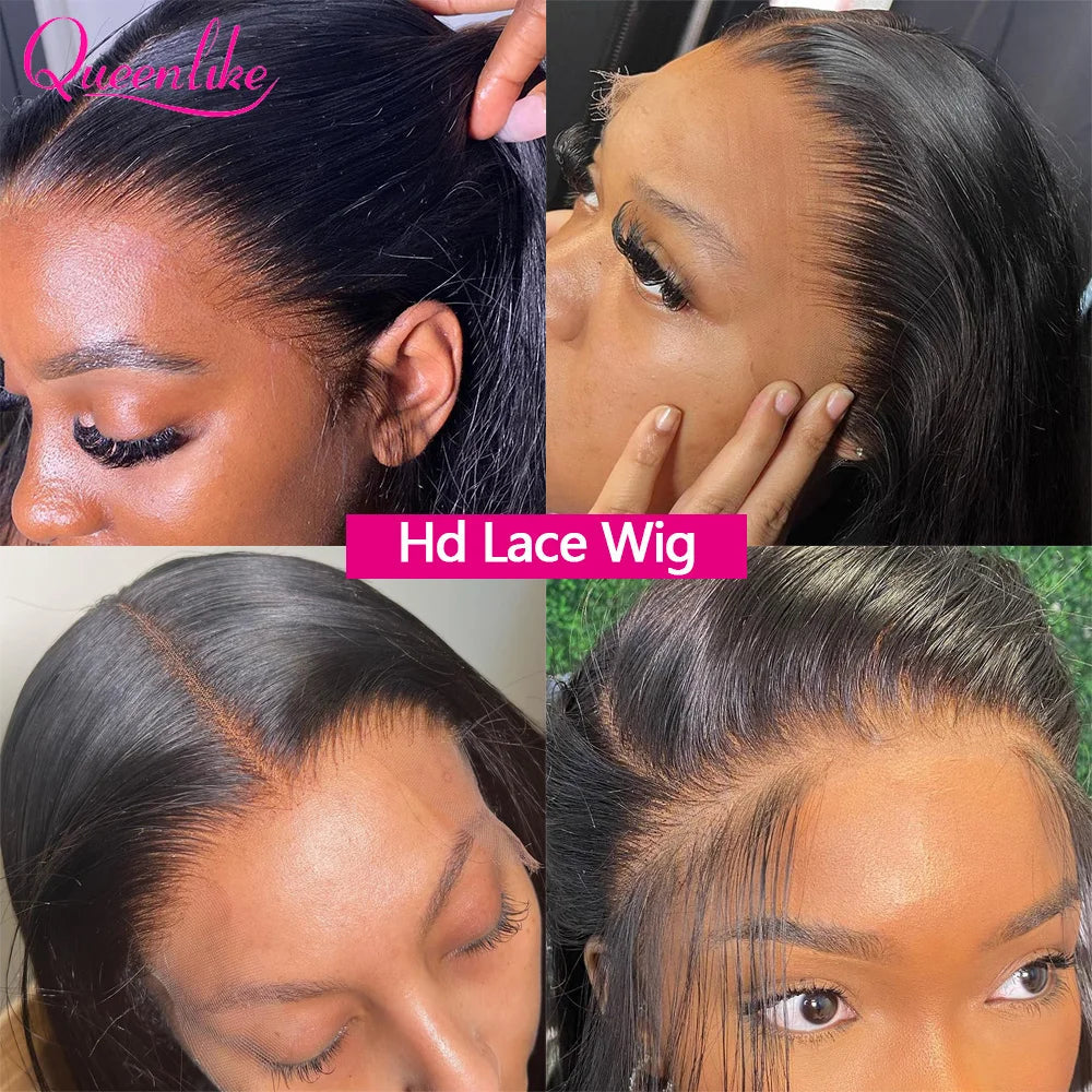 20 22 24 inch Real Hd Lace Wig 13x4 Human Hair Straight Human Hair Frontal Wigs for Women Scalp Top Wigs Thin Hd Invisible Lace Viralgem Store