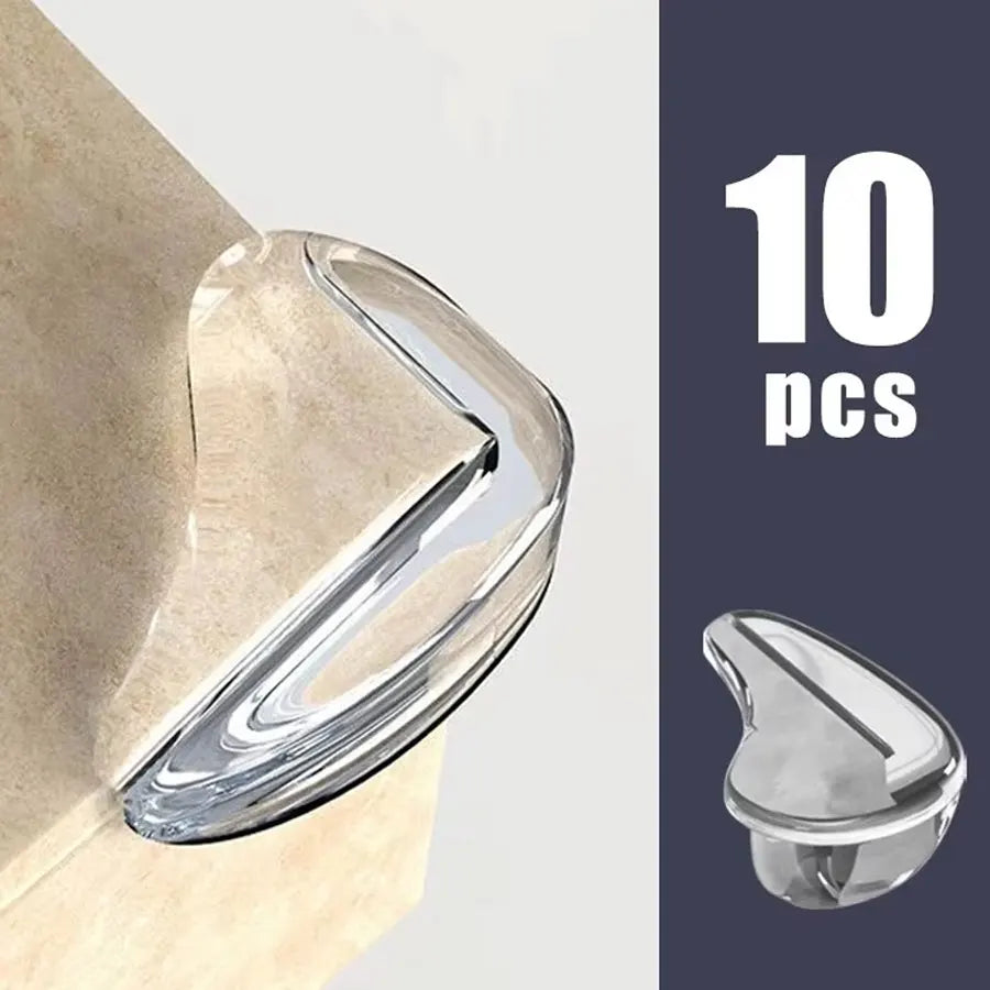 4/10pcs Children Anti Collision Corner Edge Protection Guards Baby Safety Corner Silicone Protector Table Soft Transparent