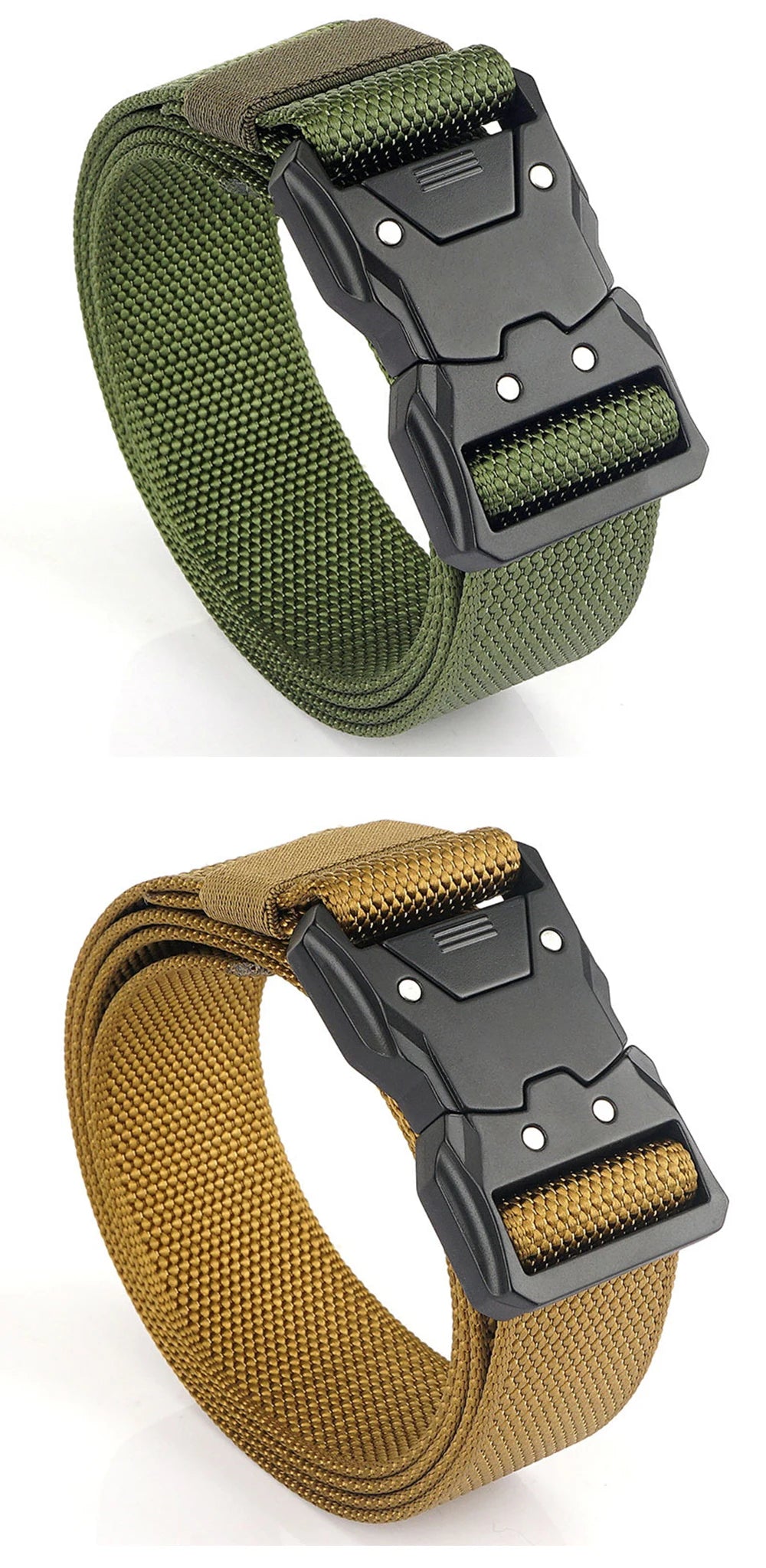 1pc Men's Belt Outdoor Tactical Belt Multi-Function Buckle Nylon Belt High Quality Alloy Buckle Belt Sports Canvas Neutral Belts