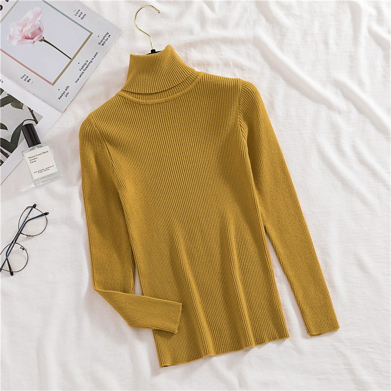 Women Turtleneck Sweater Knitted Soft Pullovers Cashmere Jumpers Basic Soft Sweaters For Women 2024 Autumn Winter