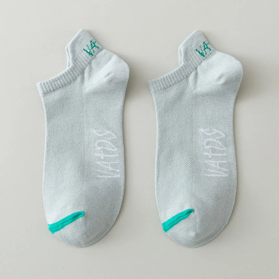 5 Pairs Men's Ankle Socks Bright Color No Show Socks Men Breathable Street Fashion Sport Invisible Travel Running Socks Viralgem Store