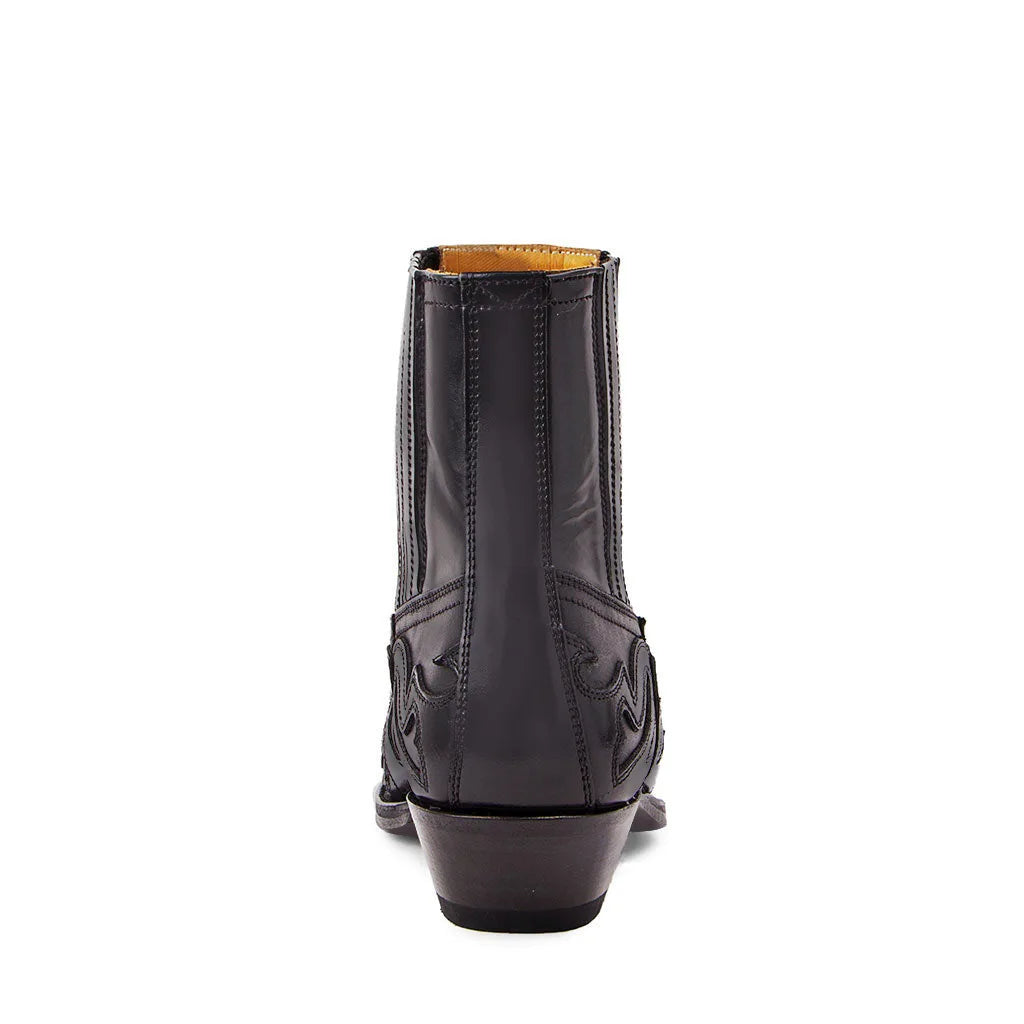 2024 Men's Western Cowboy Boots For Men Women Leather Ankle Boots Man Retro Embroidery Design Pointed Toe Shoes Plus Size 48