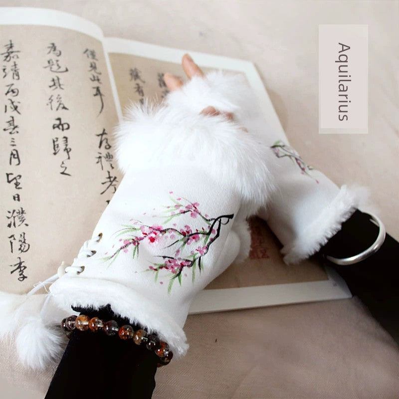 Women's Warm Half Finger Gloves Viralgem Store