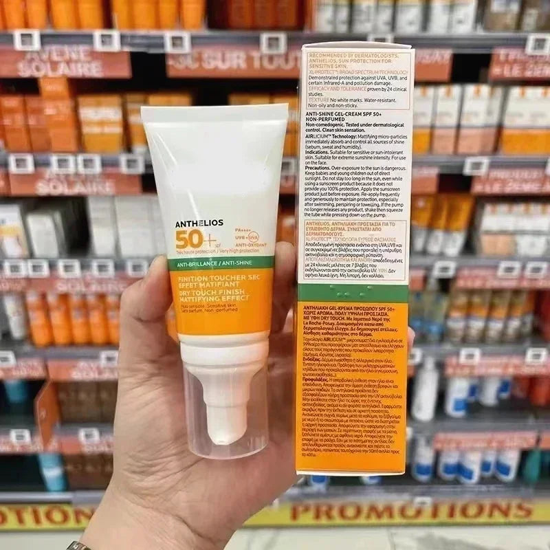 Sunscreen 50ML SPF50+ SunProtection Broad Spectrum Sunscreen For Dry To Normal Skin Anti-Shine Light Non Greasy matte fragrance Viralgem Store