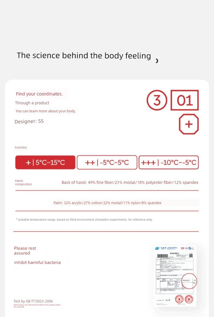 [Same Style as Zhou Dongyu] Banana Inner Hot Leather 301 + Gloves Touch Screen Cycling Skiing Outdoor Keep Warm Men and Women Winter Viralgem Store