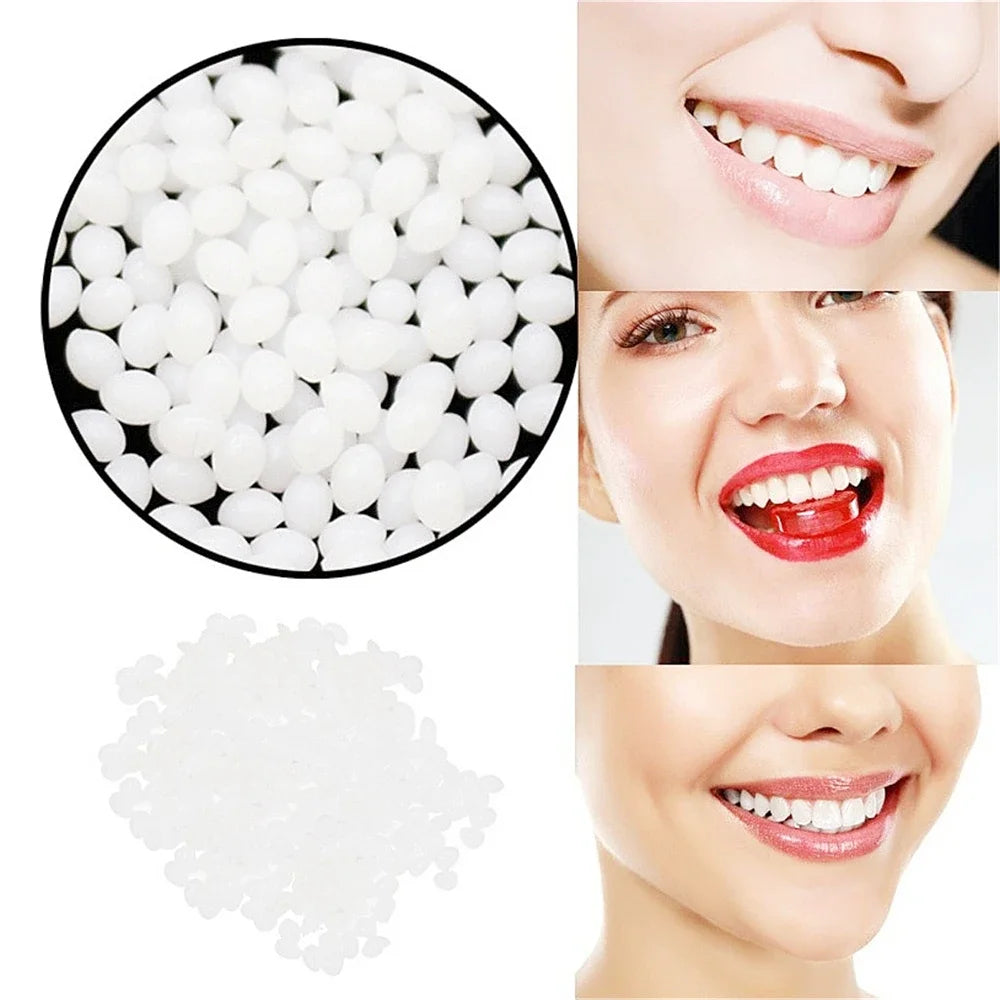50g Resin Temporary Tooth Repair Granules Teeth Gaps Missing Broken Tooth Filling Moldable Adhesive Dentures False Teeth Tools Viralgem Store