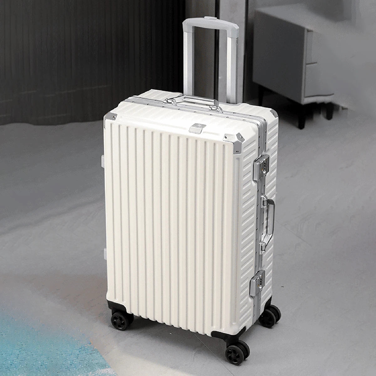 Trolley Luggage 20 24 26 28 Inch Aluminum Frame Rolling Luggage Case USB Travel Suitcase on Wheels Combination Lock Carry-On Luggage Viralgem Store