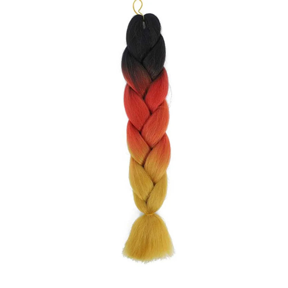 24 Inches DIY Jumbo Braiding Hair Synthetic Hair Extensions Afro Ombre Crochet Braid Hair Wholesale For Women Viralgem Store