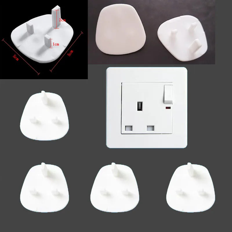 10 Pcs Baby Anti-shock Socket Cover Children's Safety European Regulations Socket Cover Power Supply Safety Cover Power Socket Viralgem Store