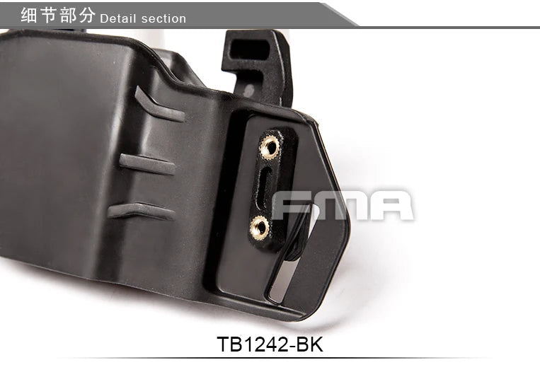 Universal FMA Gun Holster With Clips Fit Compact Glock 17/19 / Smith & Wesson M&P/Sig sauer P226 9mm 1911 . 45cal Airsoft Case Viralgem Store