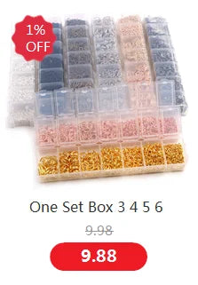 50-200pcs DIY Jewelry Making Accessories Findings Earring Hooks/Jump Rings/Lobster Clasps Craft