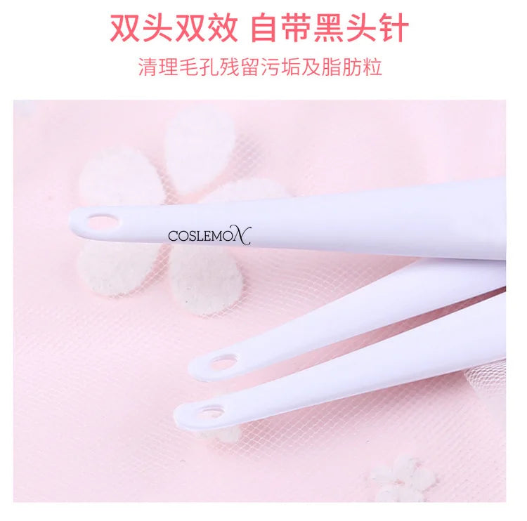 1/3pcs Silicone Cleansing Brush Beauty Skin Care Wash Face Blackhead Removal Scrub Soft Deep Cleaning Exfoliator Cleanser Tool