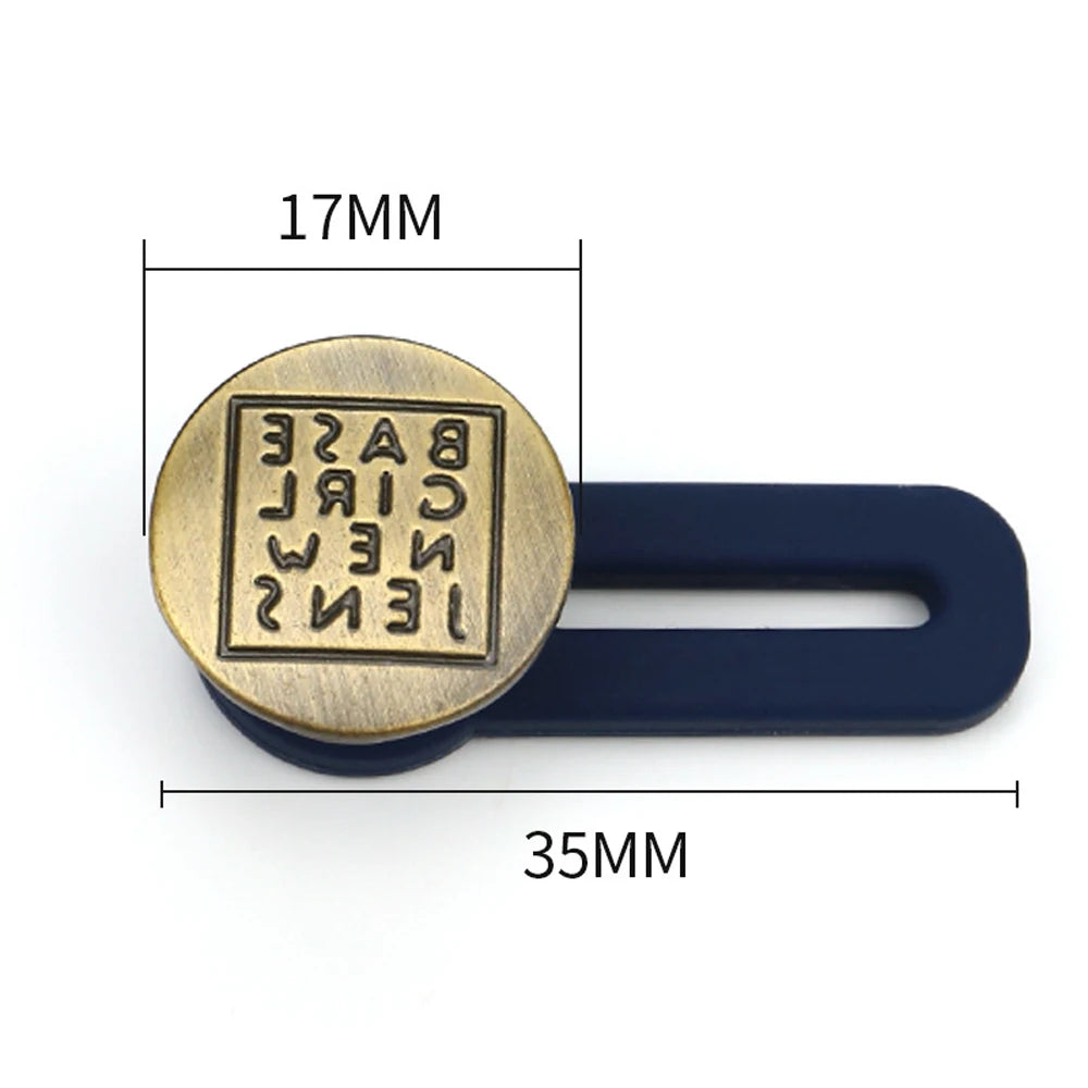 Adjustable Letter Star Elastic Clothing Retractable Buckle Buttons Jeans Extended Button Waist Fastener Waistline Increase Viralgem Store