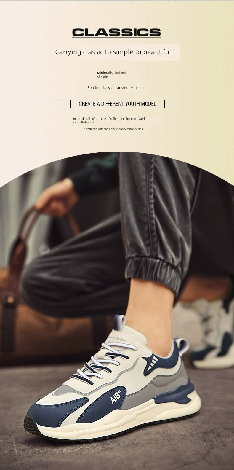 Trendy Putian Summer Casual Junior High School Students Men's Clunky Sneakers