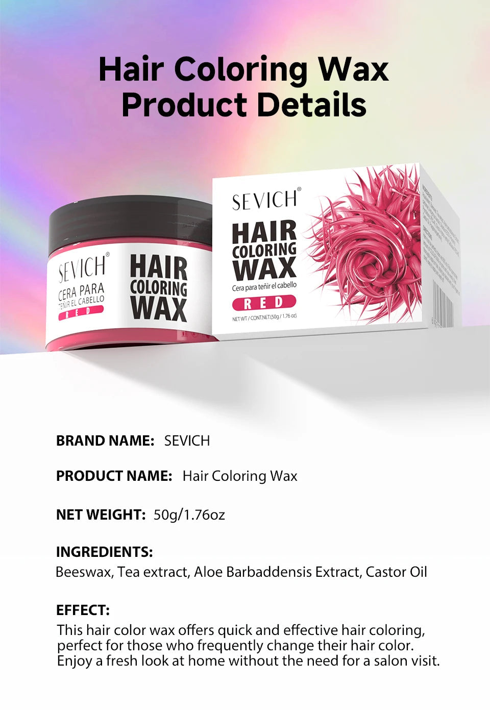 Temporary Hair Color Wax 13 Colors Hair Styling Hair Dyeing Paste Long Lasting Hair Dye Mud Kids Diy Hair Colour Cream Wax 50g Viralgem Store