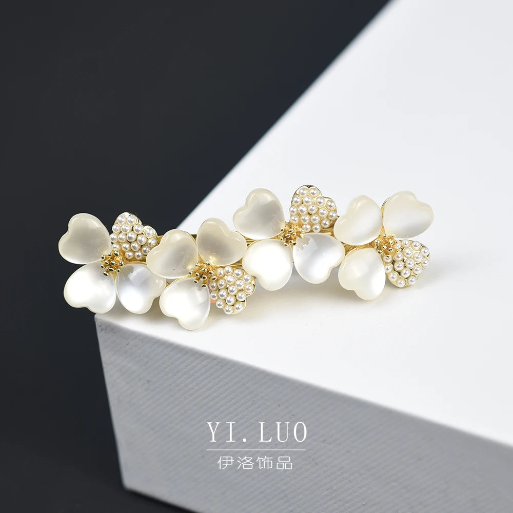 Women Headwear Small Size Rhinestone Hair Clip Flower Hair Barrette Fashion Cute Hair Accessories For Women Viralgem Store