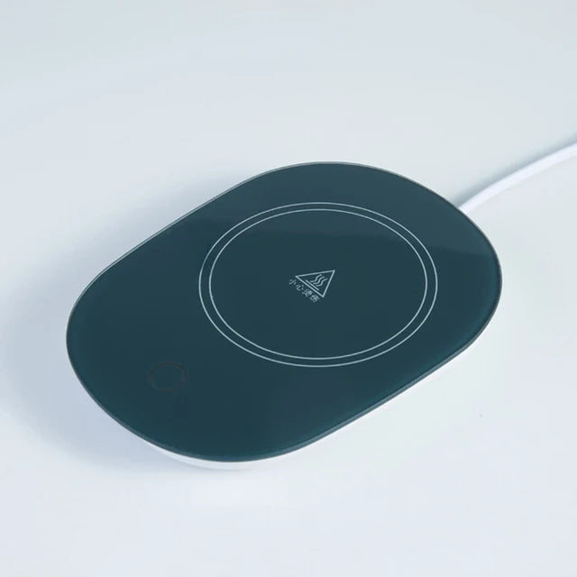 55℃ Coffee Mug Warmer Pad Cup Heater Coaster Constant Temperature Heating USB Electric Mug Mat Set Milk Water Home Office Gift