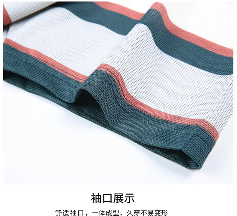 Top Grade Summer Brand Polo Shirts For Men Designer Summer Stripped Luxury Short Sleeve Slim Casual Tops Fashions Men Clothes Viralgem Store