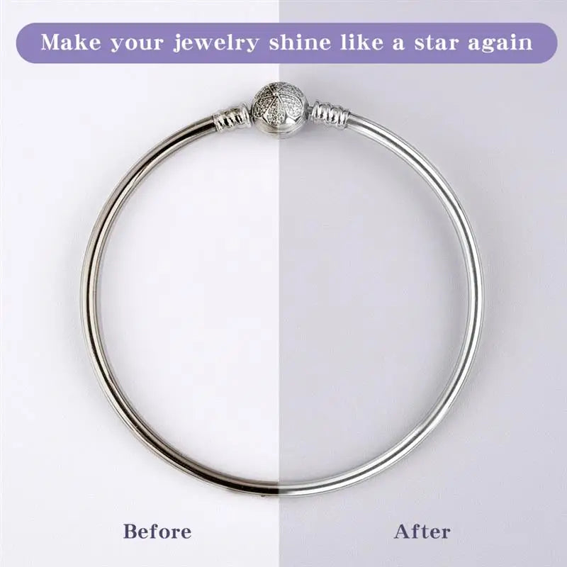 50Pcs Polish Polishing Cloth Silver Color Cleaning Polishing Cloth Soft Clean Wipe Wiping Cloth For Silver Gold Jewelry Tool