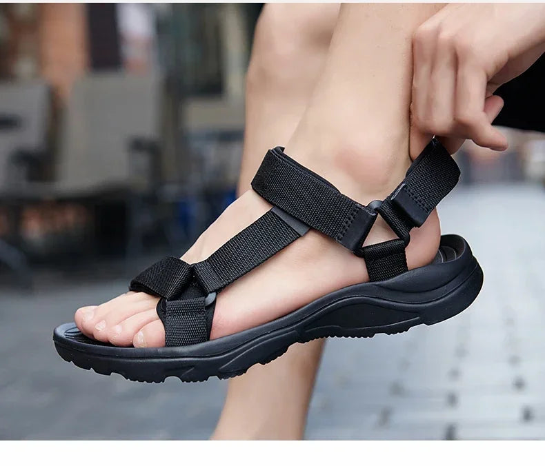 2024 New Men Sandals Non-slip Summer Flip Flops High Quality Outdoor Beach Slippers Casual Shoes Cheap Men's shoes Water Shoes Viralgem Store