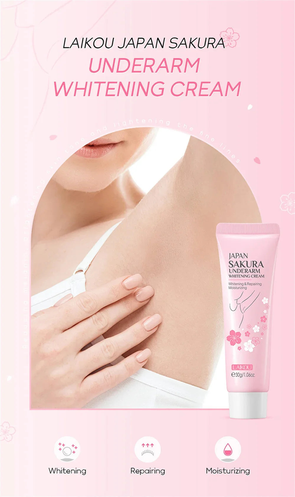 Whitening Cream For Dark Skin Armpit Thigh Inner Joint Lightening Intimate Area Underarm Body Care Private Parts Brighten Lotion Viralgem Store