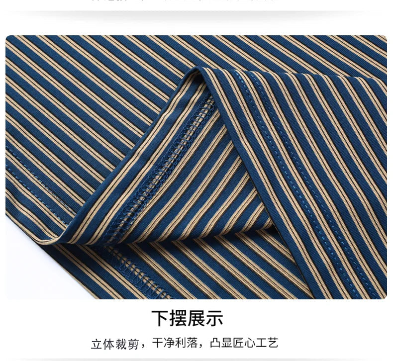 Top Grade 2025 Summer Brand Designer Polo Shirts For Men Summer Stripped Slim Fit Short Sleeve Casual Tops Fashions Men Clothes Viralgem Store