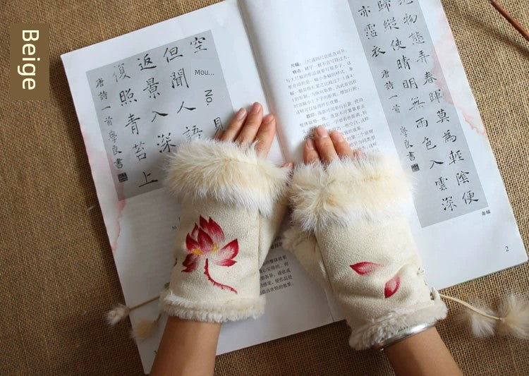 Women's Warm Half Finger Gloves Viralgem Store