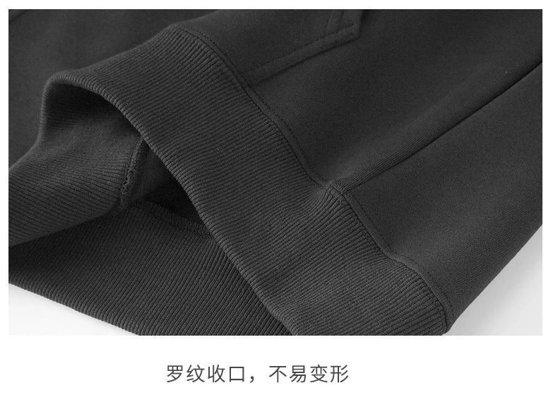 Winter Sweatshirt Hoodie Oversize Fleece Hooded Cardigan Black White Women Clothes Solid Zip Up Hoodies Tops Long Sleeves