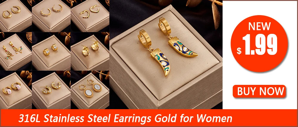 XIYANIKE 316L Stainless Steel Earrings Green White Portrait Pendant Accessories for Women Charming Birthday Jewelry Gifts Серьги