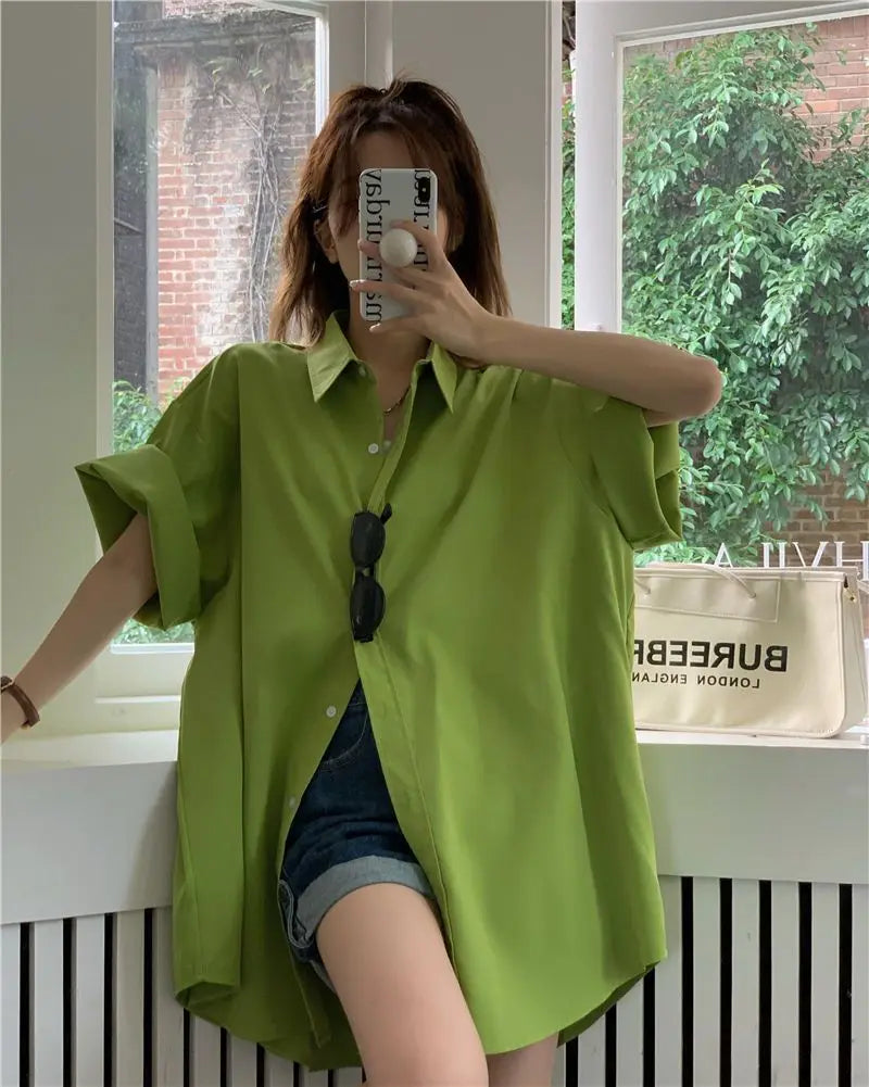 XEJ Elegant and Youth Woman Blouses Oversize Shirts Woman Summer Women's Clothing Spring 2022 Short Hand Shirt Youth Blouses