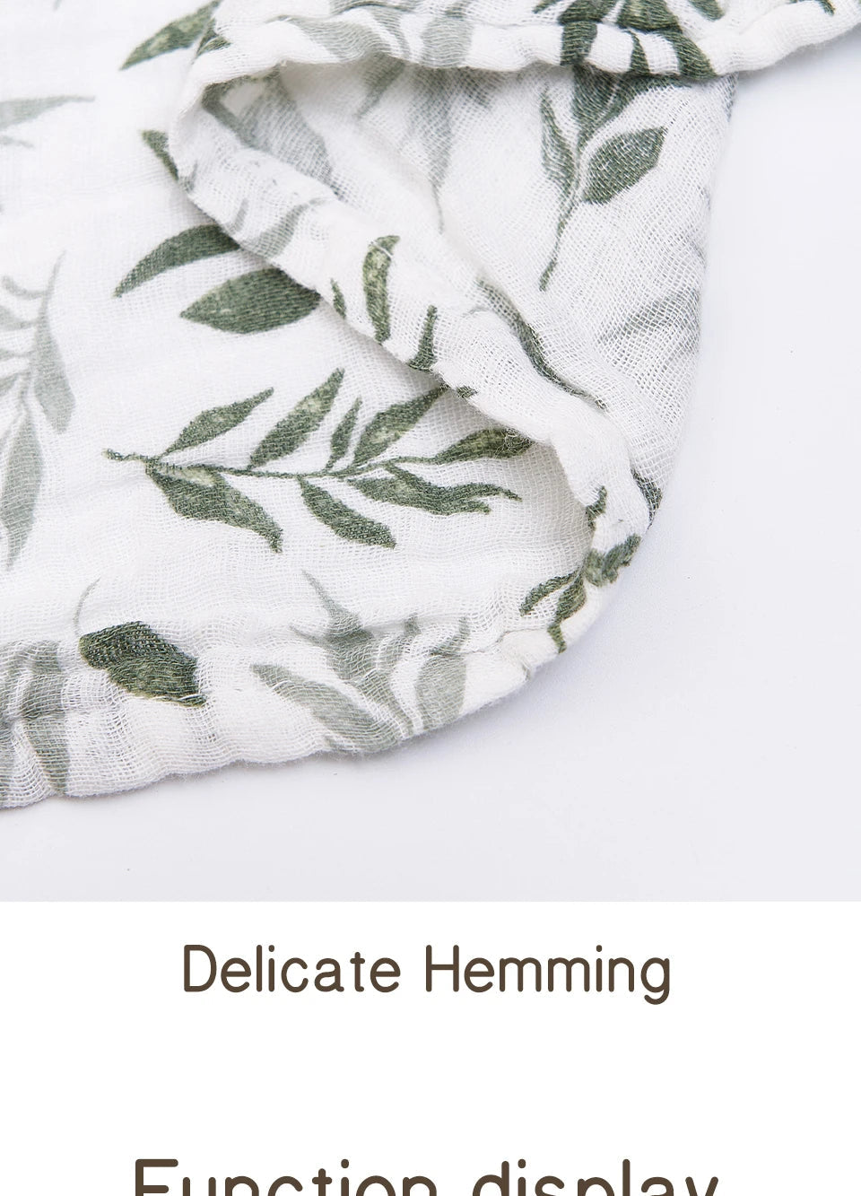 100% Cotton 120*110cm 2 Layers Newborn Baby Bath Towel Wrap Muslin Swaddle Blankets Viralgem Store