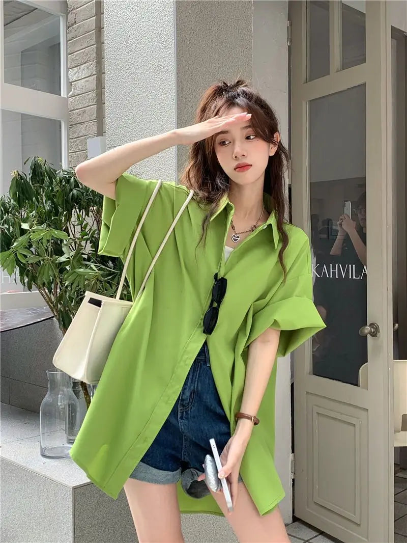 XEJ Elegant and Youth Woman Blouses Oversize Shirts Woman Summer Women's Clothing Spring 2022 Short Hand Shirt Youth Blouses