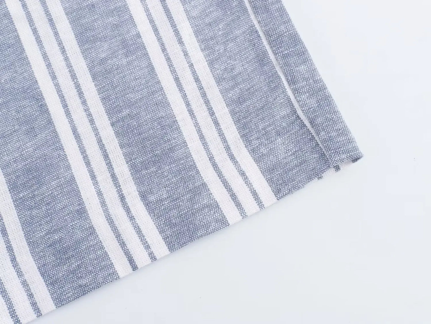 TRAF 2024 Women's Linen Blend Striped Casual Pants Dress Baggy Woman High Waist Cargo Clothes Promotion Official Store