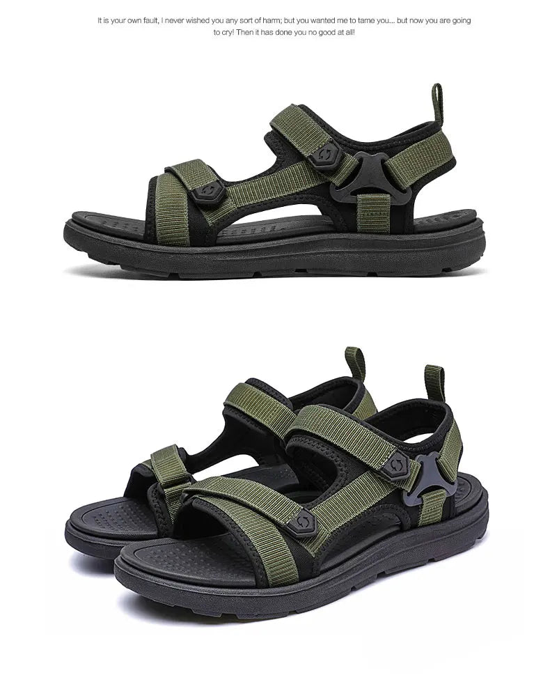 Vanmie Sandal Men 2023 Summer Sandals for Men Leisure Beach Sandals Male Summer Shoes Lightweight Outdoor Casual Shoes