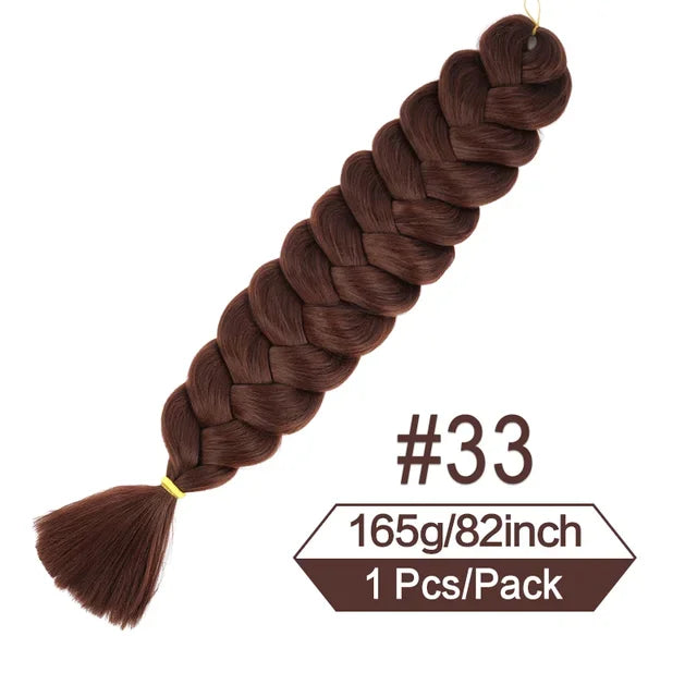 Xpression 82 Inch Jumbo Braiding Hair Synthetic Braid Crochet Hair Extensions 165g Pre Stretched Braid Wholesale For Black Women Viralgem Store