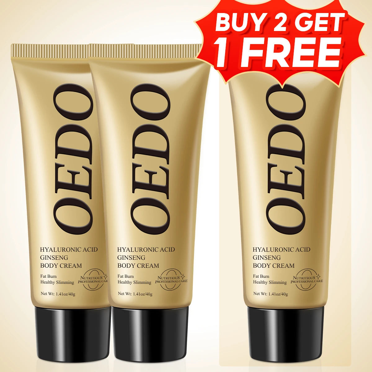 【Local Shipping】 Hyaluronic Acid Ginseng Anti Cellulite Shaping Create Body Shaping Cream Fat Burning Belly Skin Tighten Cream Viralgem Store