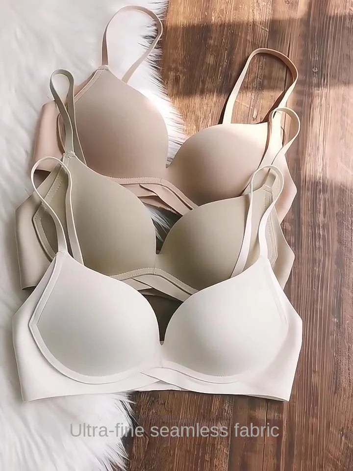 UBAU High-quality lingerie With Beautiful Back, Women's Small Breasts, Sagging-proof, Seamless And Rims-Free Bra