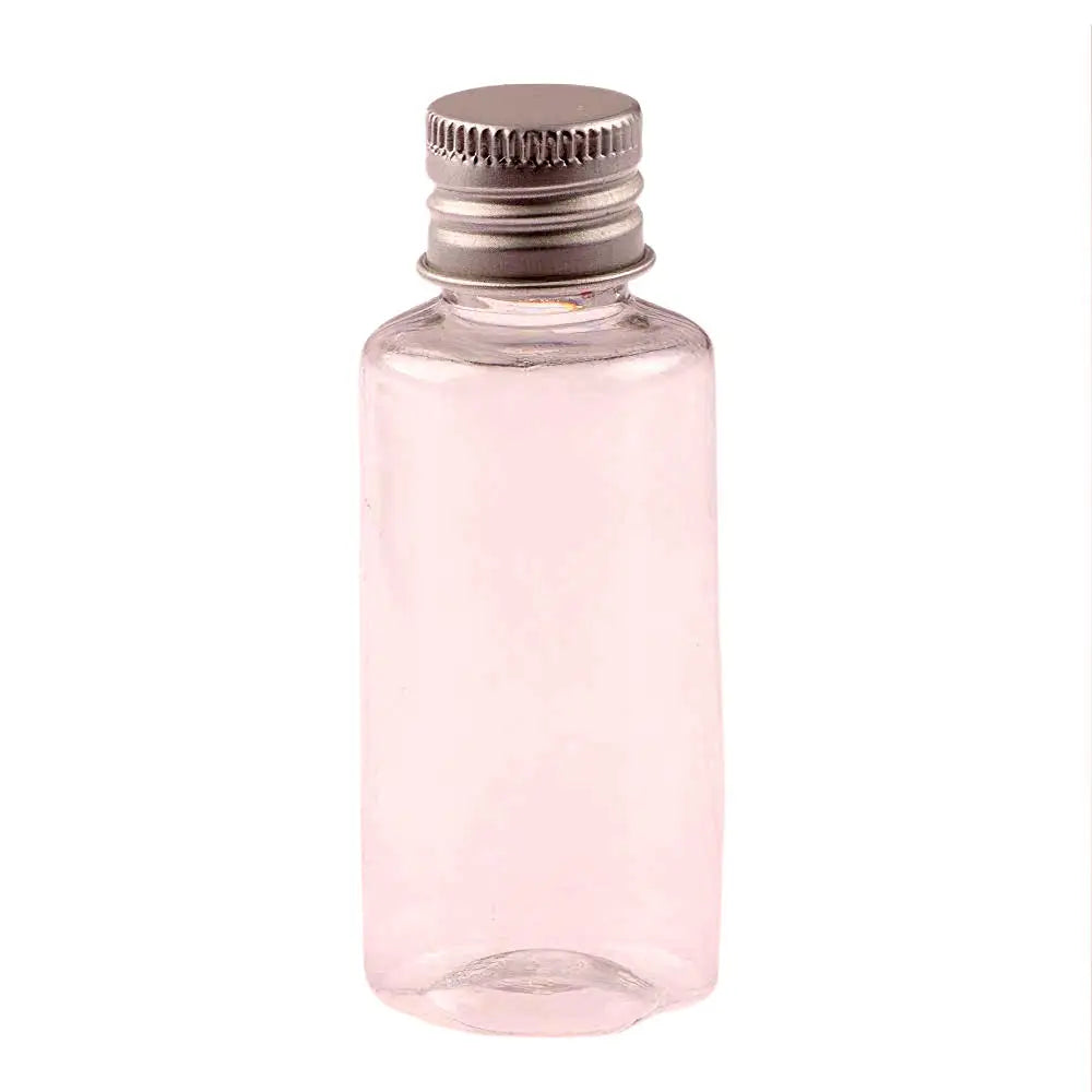 5/10/20/30ml Clear Plastic Bottle With Aluminium Screw Cap Small Jars Cosmetic Container Travel Kit Empty Refillable Bottles Jar Viralgem Store