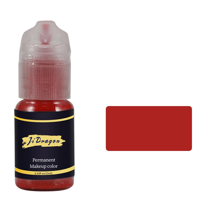 15ml Tattoo ink Pigment Color Paint Set Mix Permanent Makeup Microblading Eyebrow Lip Eyeliner SMP Beauty PMU Body Art Supplies