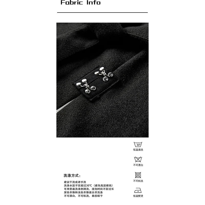 Women Black Gothic Blazer Elegant Vintage 90s Fashion Coat with Belt Y2k Suit Jacket Harajuku Long Sleeve Outwear 2000s Clothes Viralgem Store