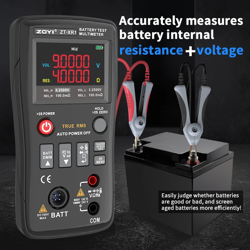 ZOYI ZT-XR1 4.5-Inch Professional Multimeter+Battery Internal Resistance Tester (True Value Version) All-In-One! Viralgem Store